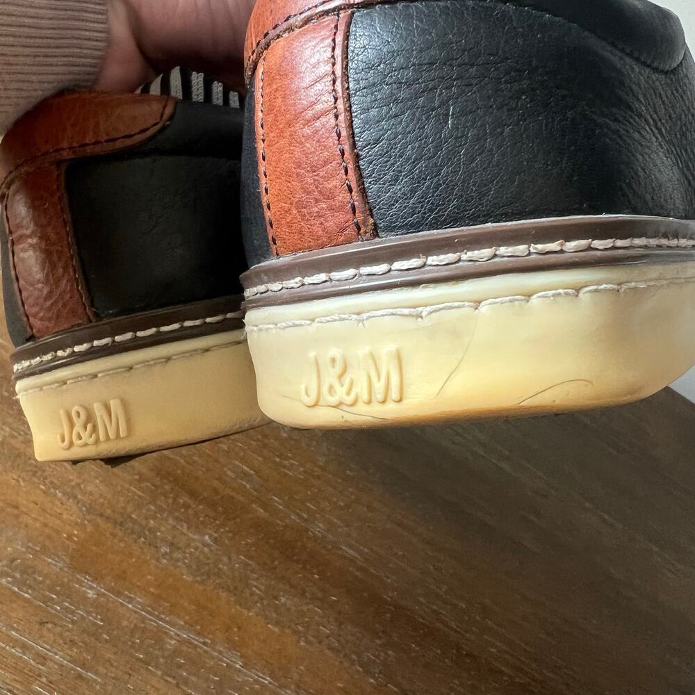 Johnston & Murphy Mens Duncan Black Knit Leather  Lace Up Shoe- Size 10.5M - Picture 10 of 10